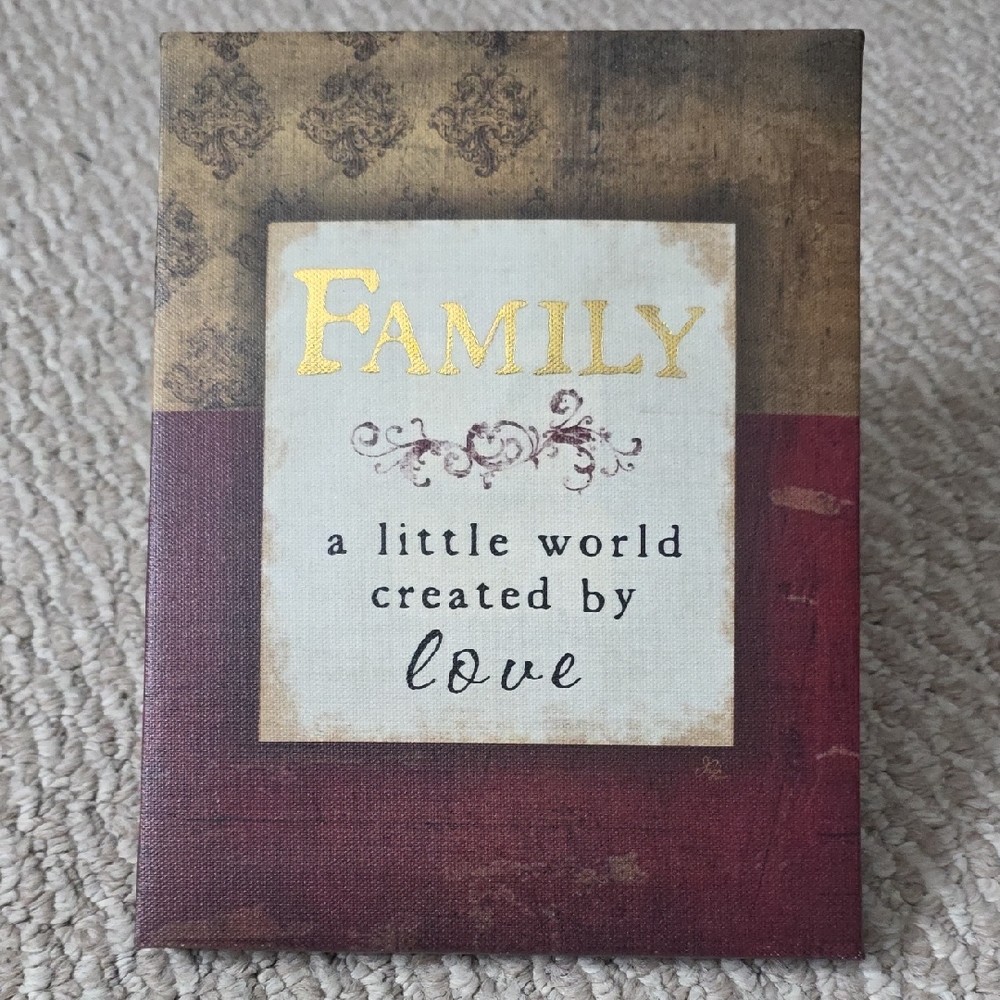 Elegant Family Love Canvas Wall Art